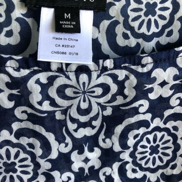 Talbots summer top sheer Poncho size M NWOT - Picture 3 of 6